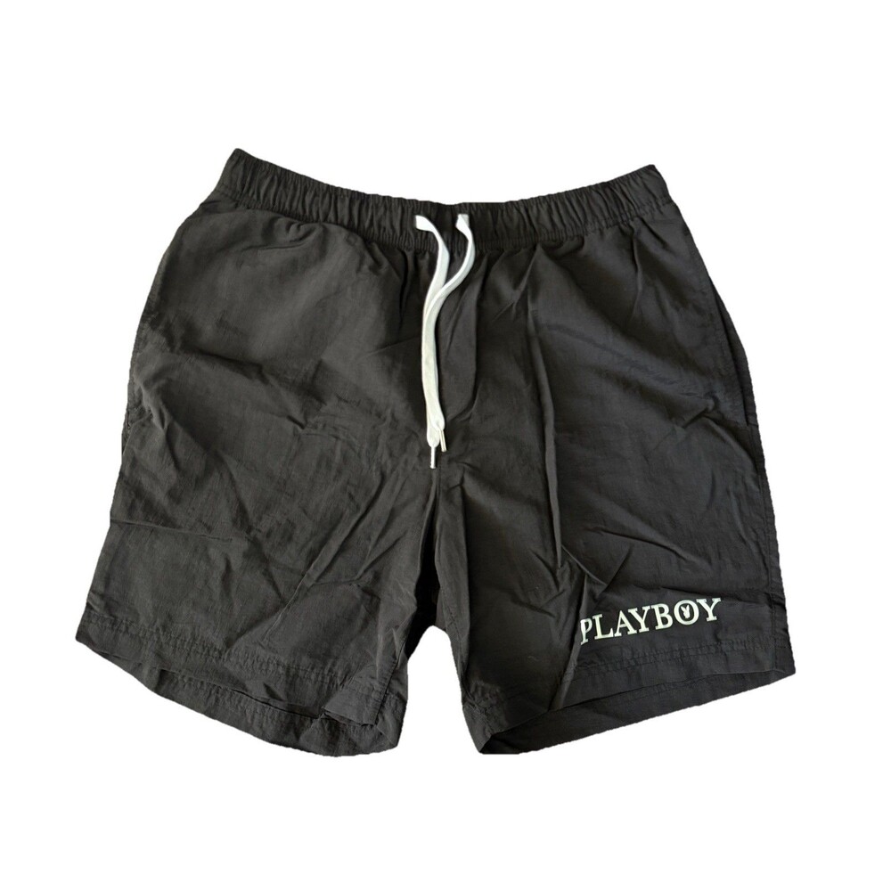 Playboy by Pacsun Men’s Black Shorts M good for swim pants -casual summer shorts